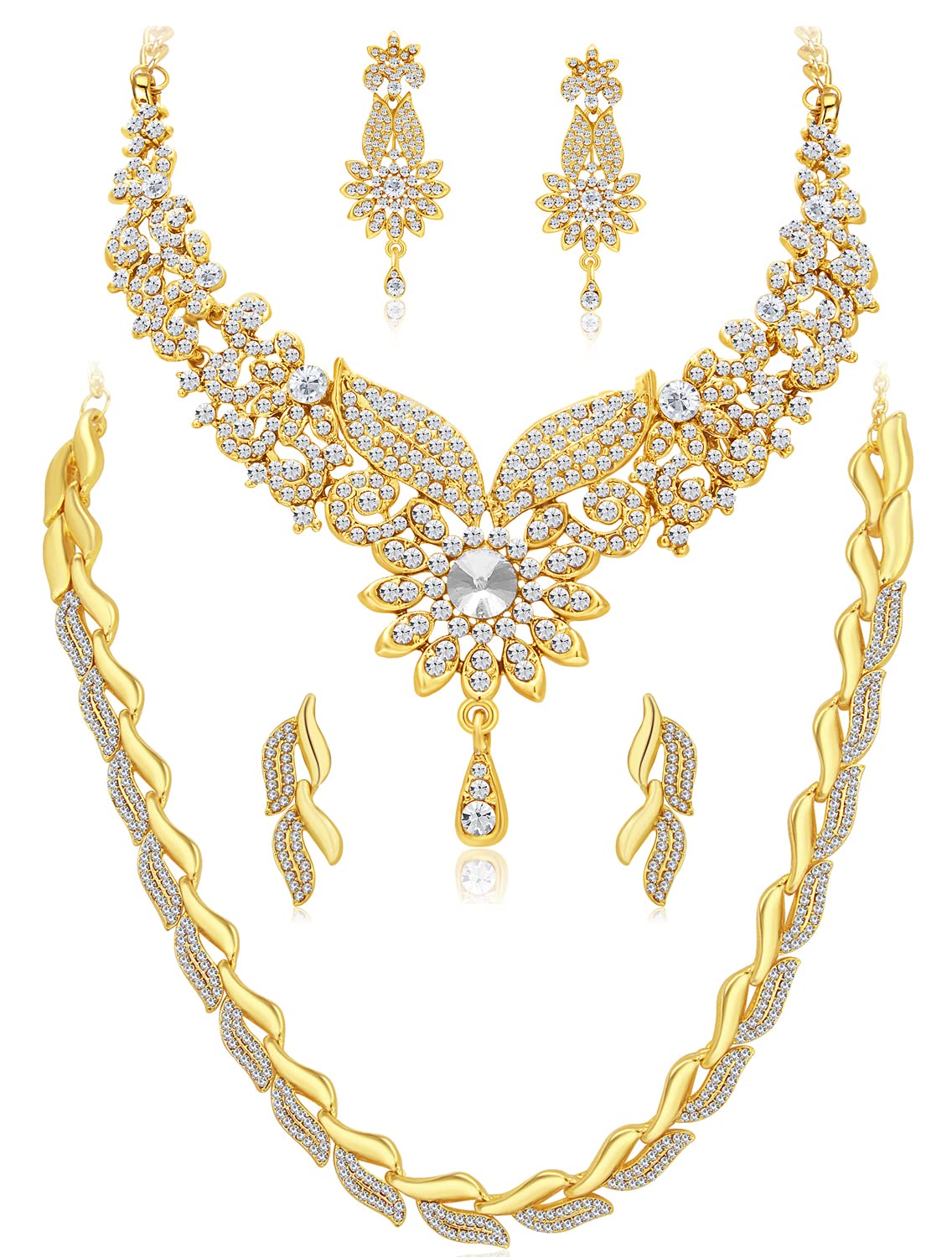 See full amazon price history chart for Sukkhi Traditional Gold Plated Combo Necklace Set for Women (CBNS100939) Sukkhi Traditional Gold Plated Combo Necklace Set for Women (CBNS100939) (B09QS2VQ44) Amazon Price History, Amazon Price Tracker