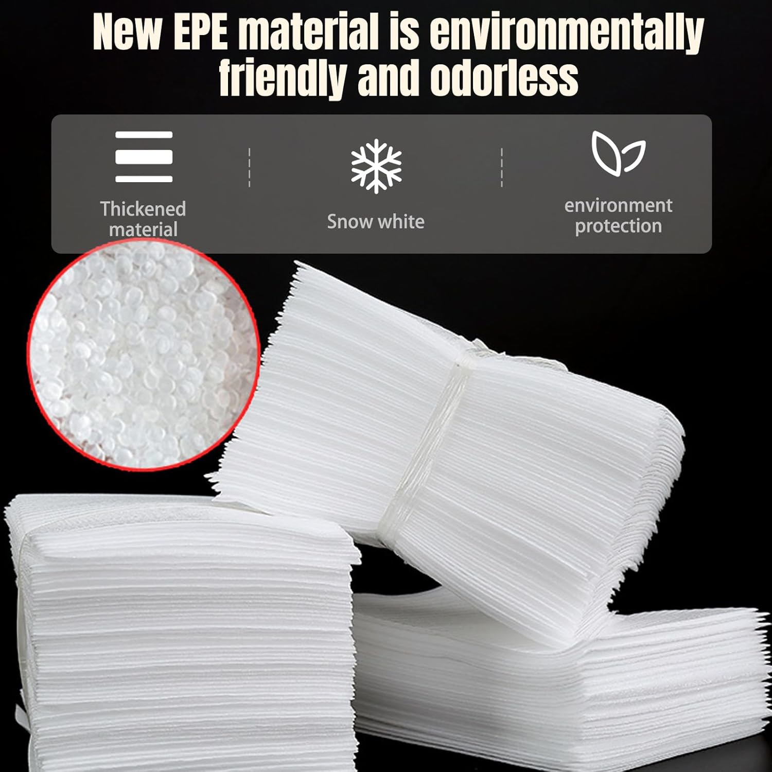 100 Pack 12'' x 16'' Cushion Foam Pouches, Moving Supplies for Dishes, Packing Materials for Dishes & Cups, Glass Packing Paper and Plate Protectors for Moving(300x400x0.5MM)