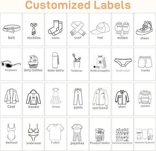 Vista 8 de Juego de 6 cubos de compresión de embalaje expandibles para maletas, accesorios de viaje (beige)