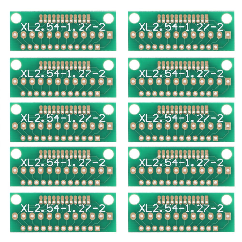 Placa Adaptadora, 10 Piezas 1,27 Mm 2,0 Mm 2,54 Mm Placa Adaptadora Con Orificios Placa Adaptadora De Fila Instalacion Sin Esfuerzo