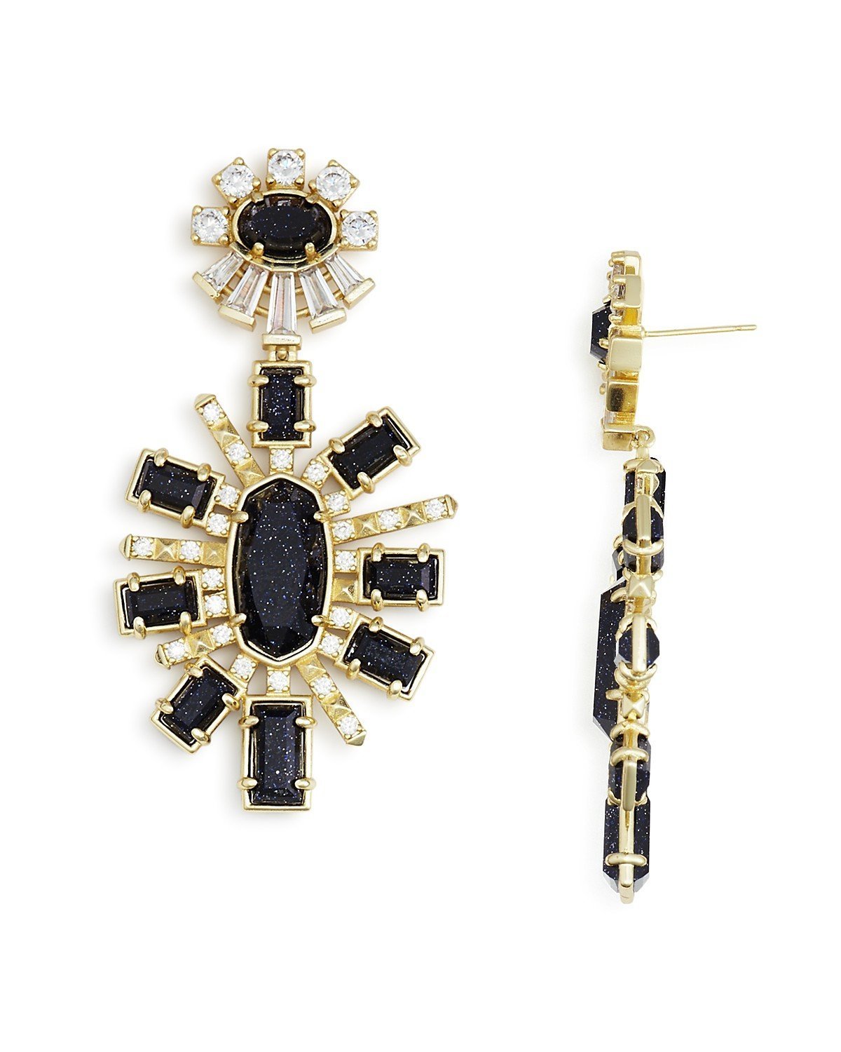 Kendra Scott Glenda Earrings Blue Goldstone