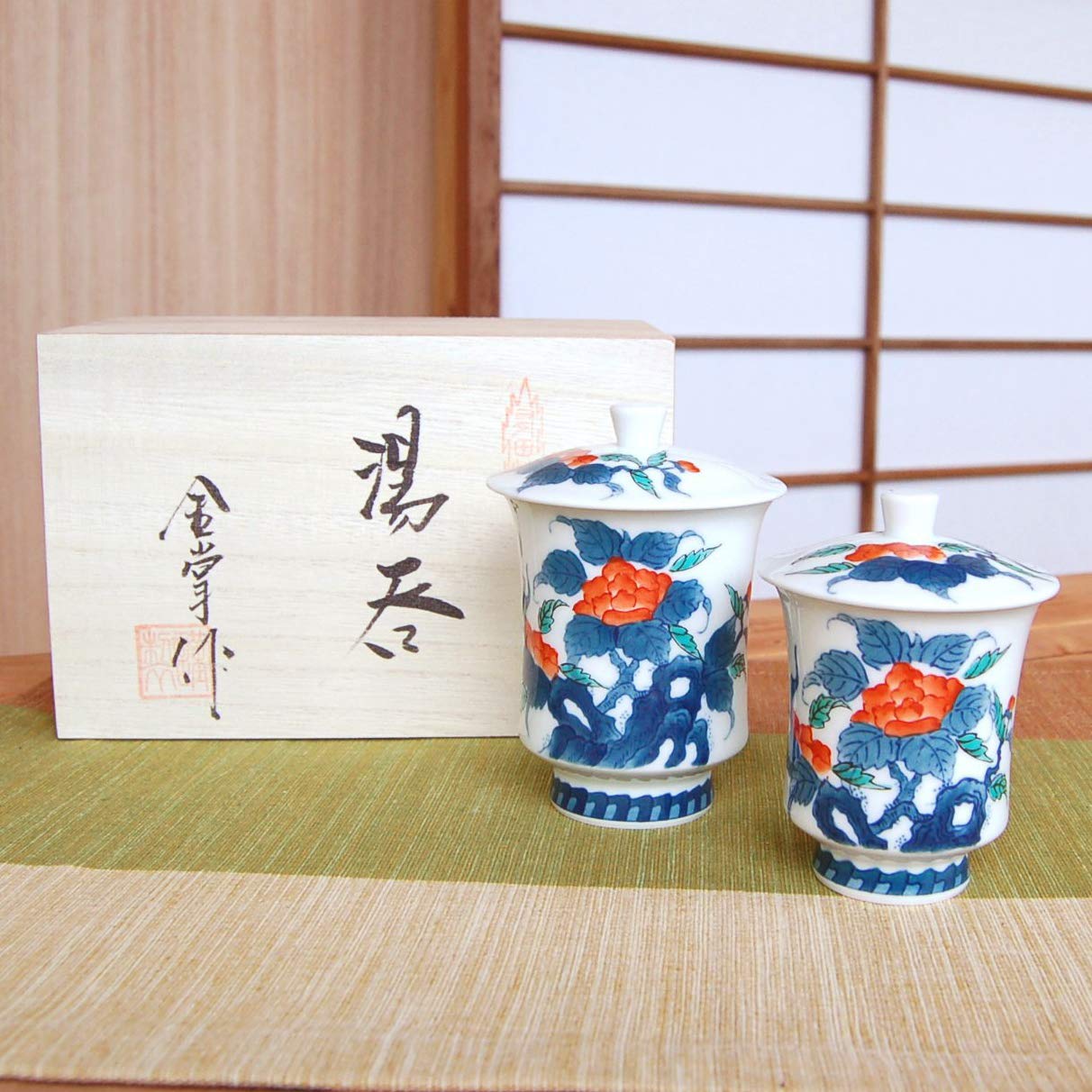 Amazon|湯のみ 蓋つき セット 夫婦湯飲み おしゃれ 有田焼 伊万里焼 Amazon|湯のみ 蓋つき セット 夫婦湯飲み おしゃれ 有田焼 伊万里焼