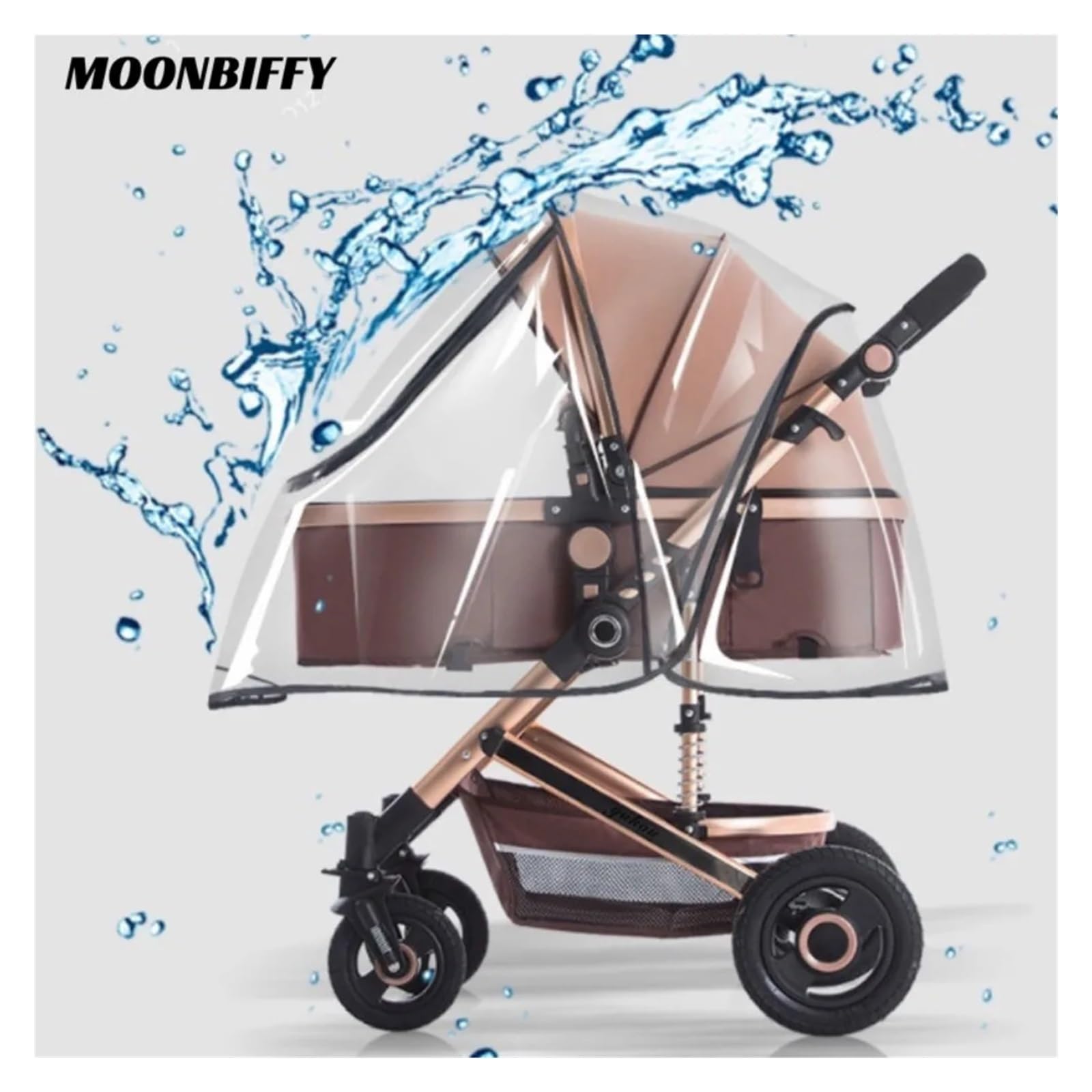 Kinderwagen Regenschutz Universal-Regenschutz for Kinderwagen aus PVC/Eva, wasserdicht, for Kinderwagen, Regenschutz for Kinderwagen, Zubehör(Eva Zipper)