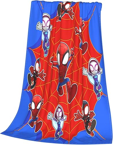 Miniatura 3 de Manta de araña cálida y suave de franela para todas las estaciones, para sofá, cama, sala de estar, decoración de 50 x 40 pulgadas