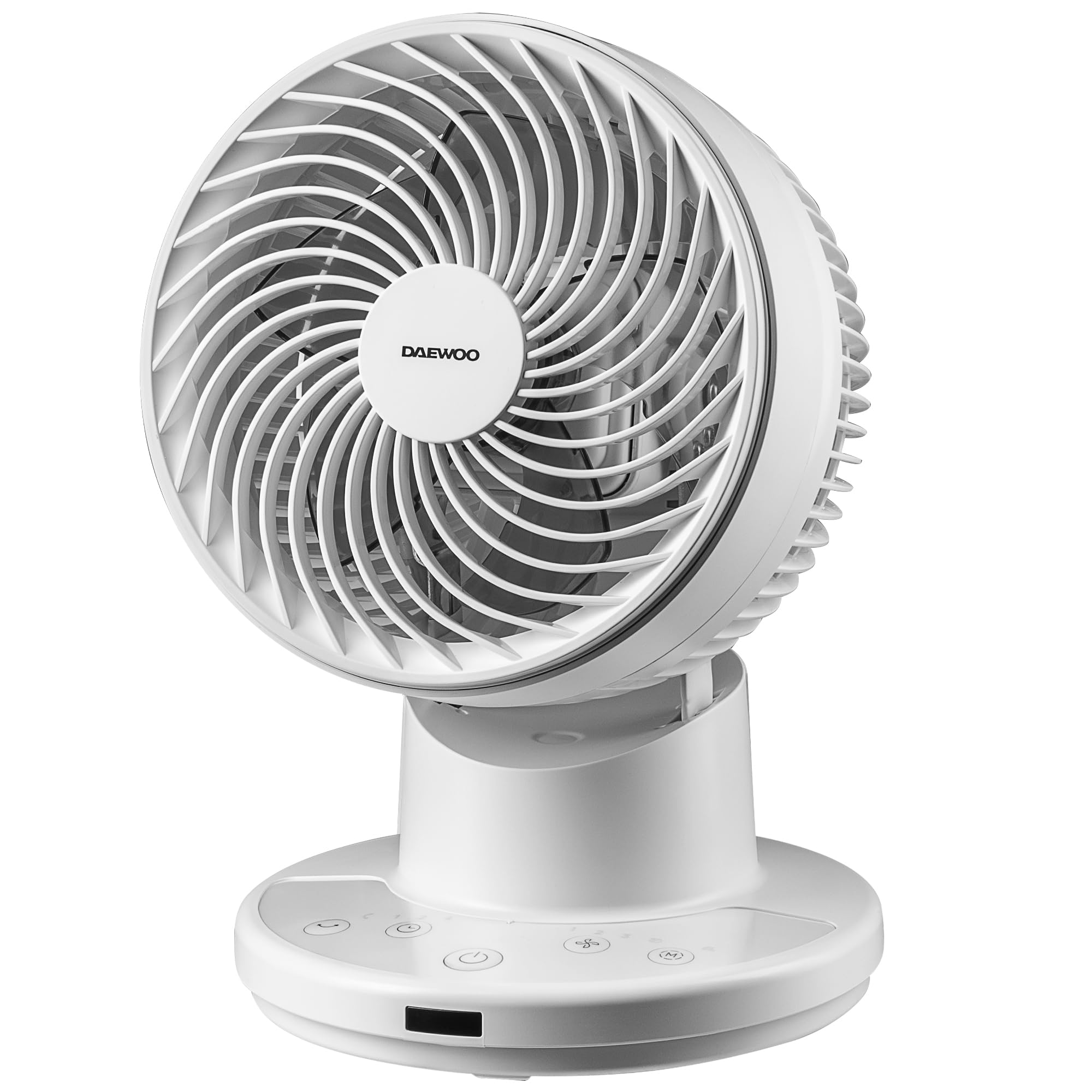 Daewoo 8” Desktop Air Circulator Fan – Compact Oscillating