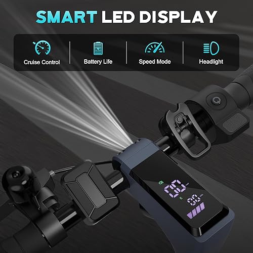 Miniatura 109 de Caroma Scooter eléctrico para adultos, potente motor de 350 W/500 W/750 W, velocidad máxima de 20/25 millas por hora y rango de 18/25/30 millas