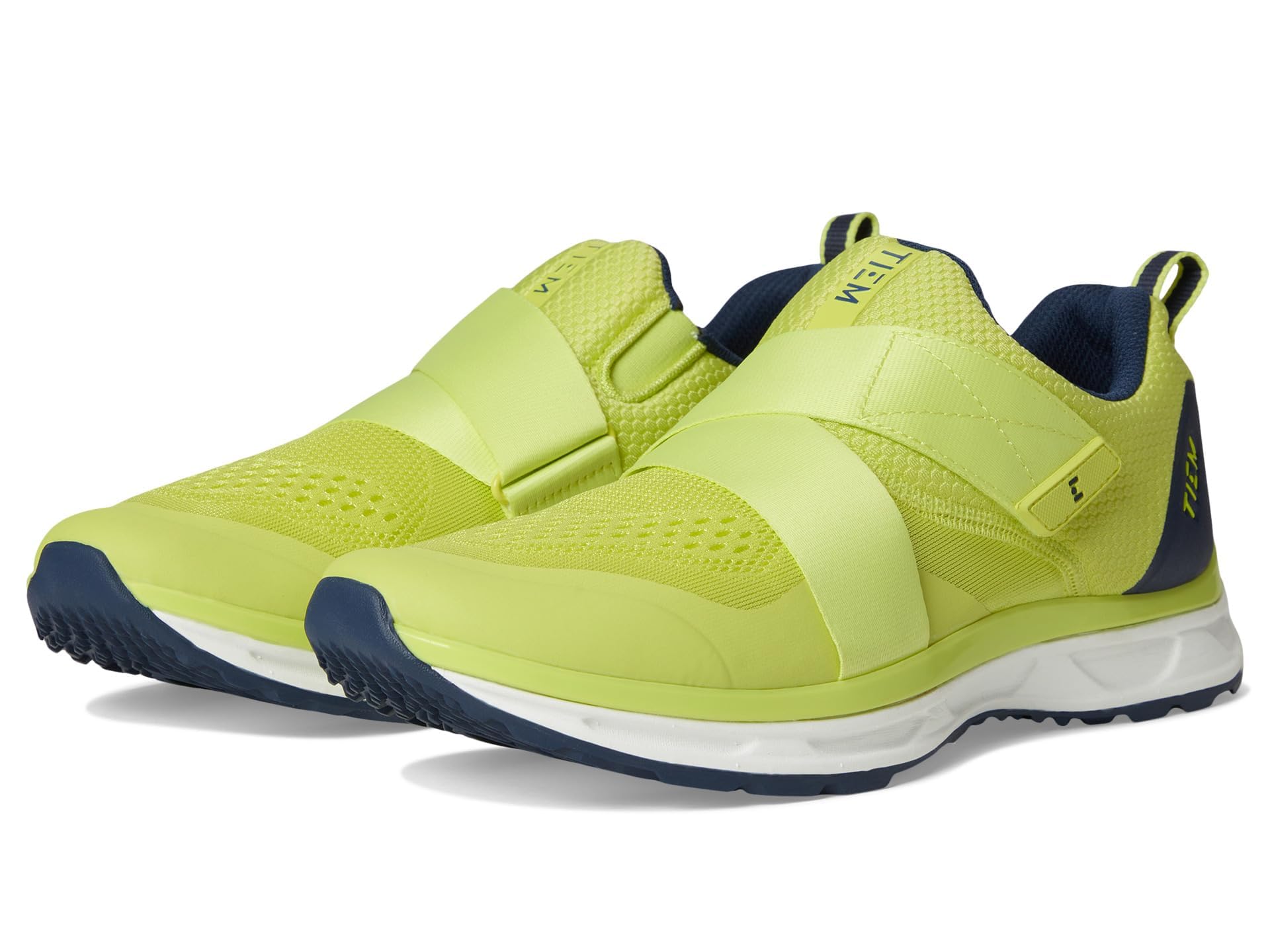TIEM Men's Slipstream Cycling Shoe, Citron/Navy, 12