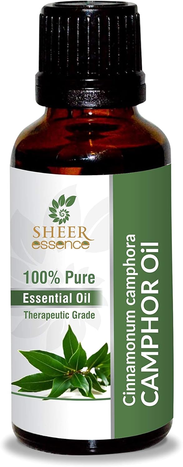 Camphor Oil (Cinnamonum Camphora) Essential Oil 100% Pure Natural Undiluted Uncut Therapeutic Grade Oil 3.38 FL.OZ
