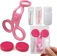 Vista 1 de Herramienta aplicadora de lentes de contacto, lentes de contacto de color, abridor de ojos para contactos, fácil inserción y extracción, con estuche