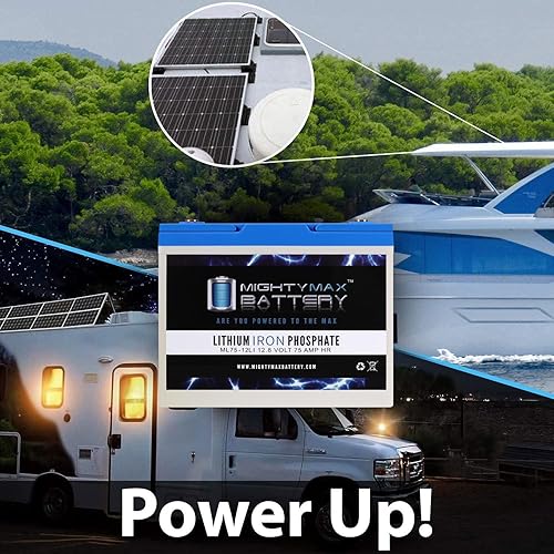 Miniatura 7 de Mighty Max Battery Batería de repuesto de litio de 12V 75AH compatible con Power-Sonic PG-1275FR - 2 unidades