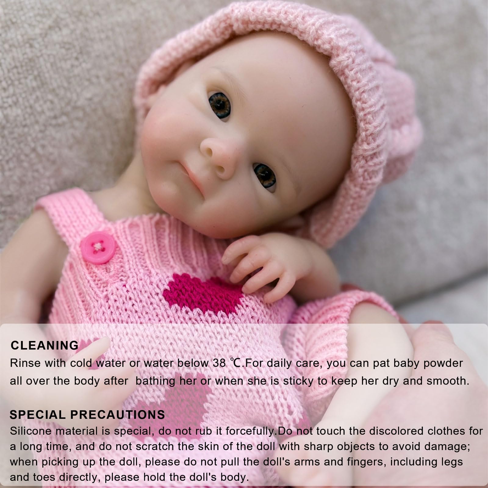 ❤お世話セット付き❤リボーンドールフルシリコン お口が開く可愛い女の子 ❤お世話セット付き❤リボーンドールフルシリコン お口が開く可愛い女の子