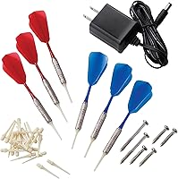 Vista 15 de Viper Orion Electronic Dartboard, 15.5 in Regulation Target, 43 Games, Dual LCD Displays, 8 Players, 6 Darts Included, Black