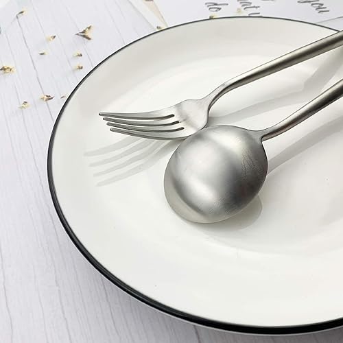 Miniatura 6 de JASHII El juego de cubiertos de viaje incluye cuchillo reutilizable, tenedor, cuchara, palillos, pajilla, utensilios ecológicos, utensilios de