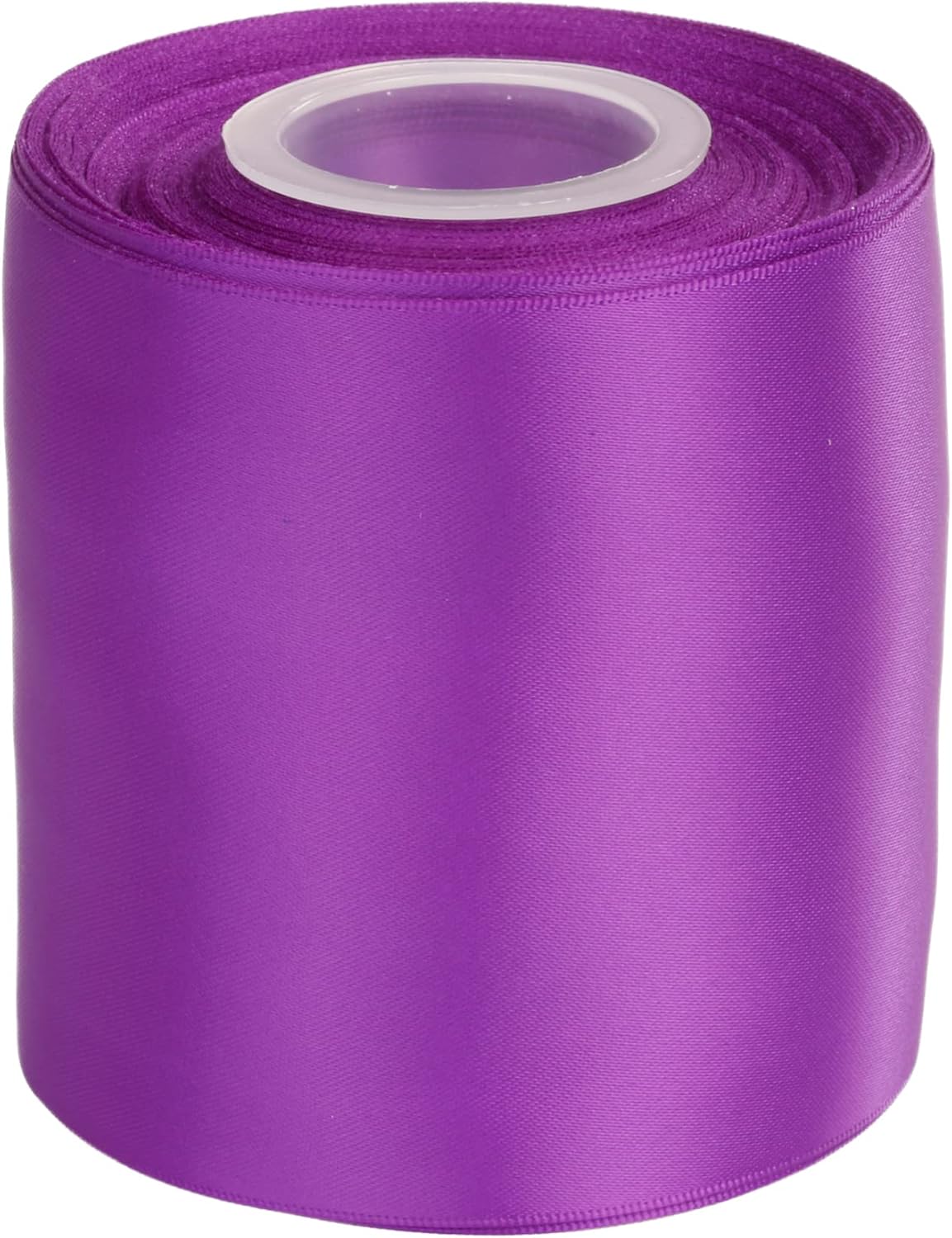 Ribbonitlux 100mm Wide Double Face Satin Ribbon 22 Meters (465-Purple, Set for Bow Party Decor, Sewing Applications, Wedding and Craft