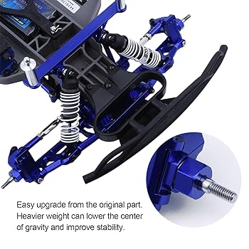 TA−02 Hobbypark Anodized Aluminum Hex Wheel Hubs Pins and M4