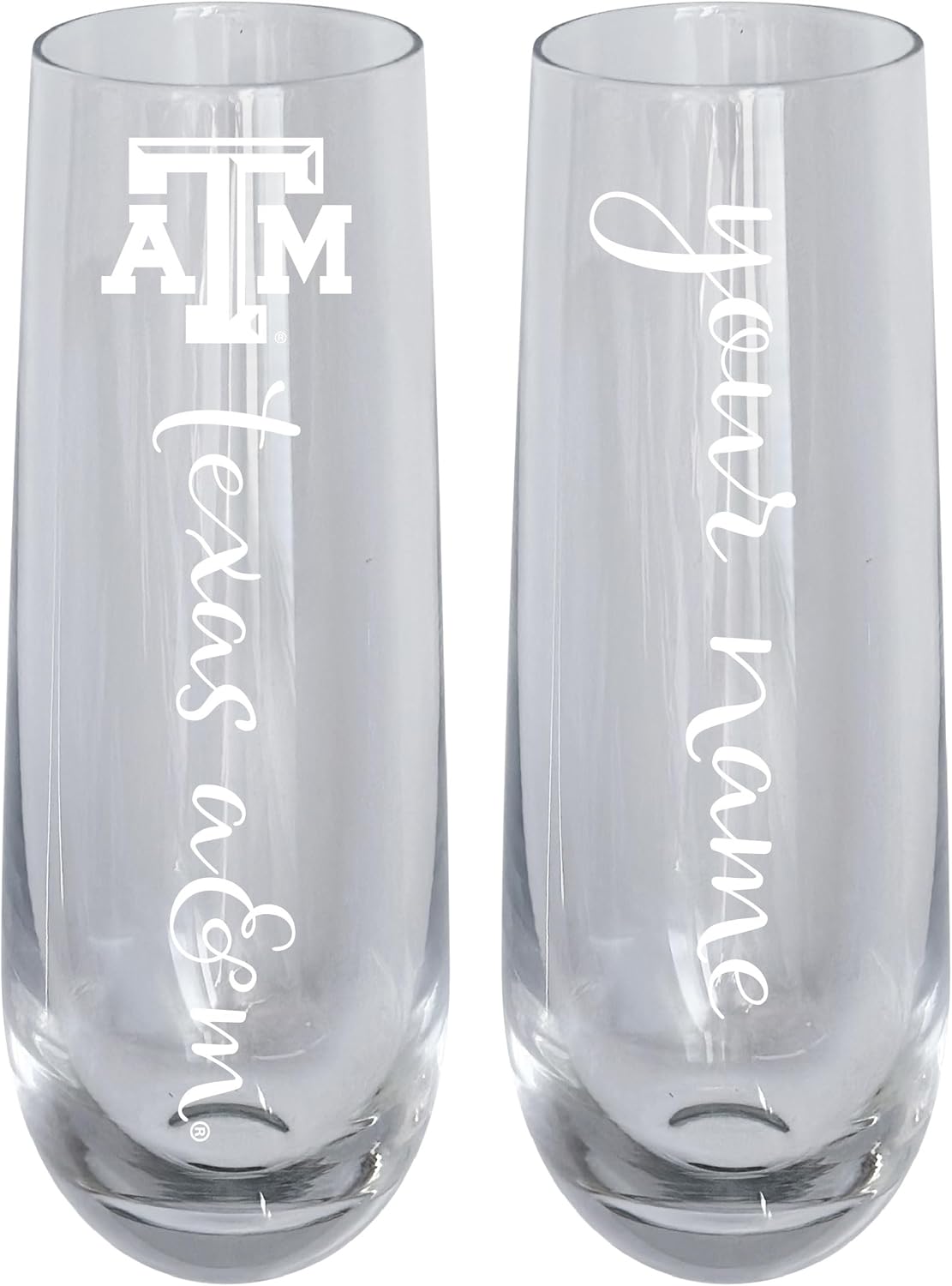 Copa de Champagne Texas A&M Aggies 10 oz Personalizable - Producto Oficial
