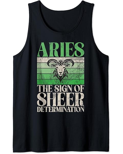 The Sign of Sheer Determination Aries Tank Top