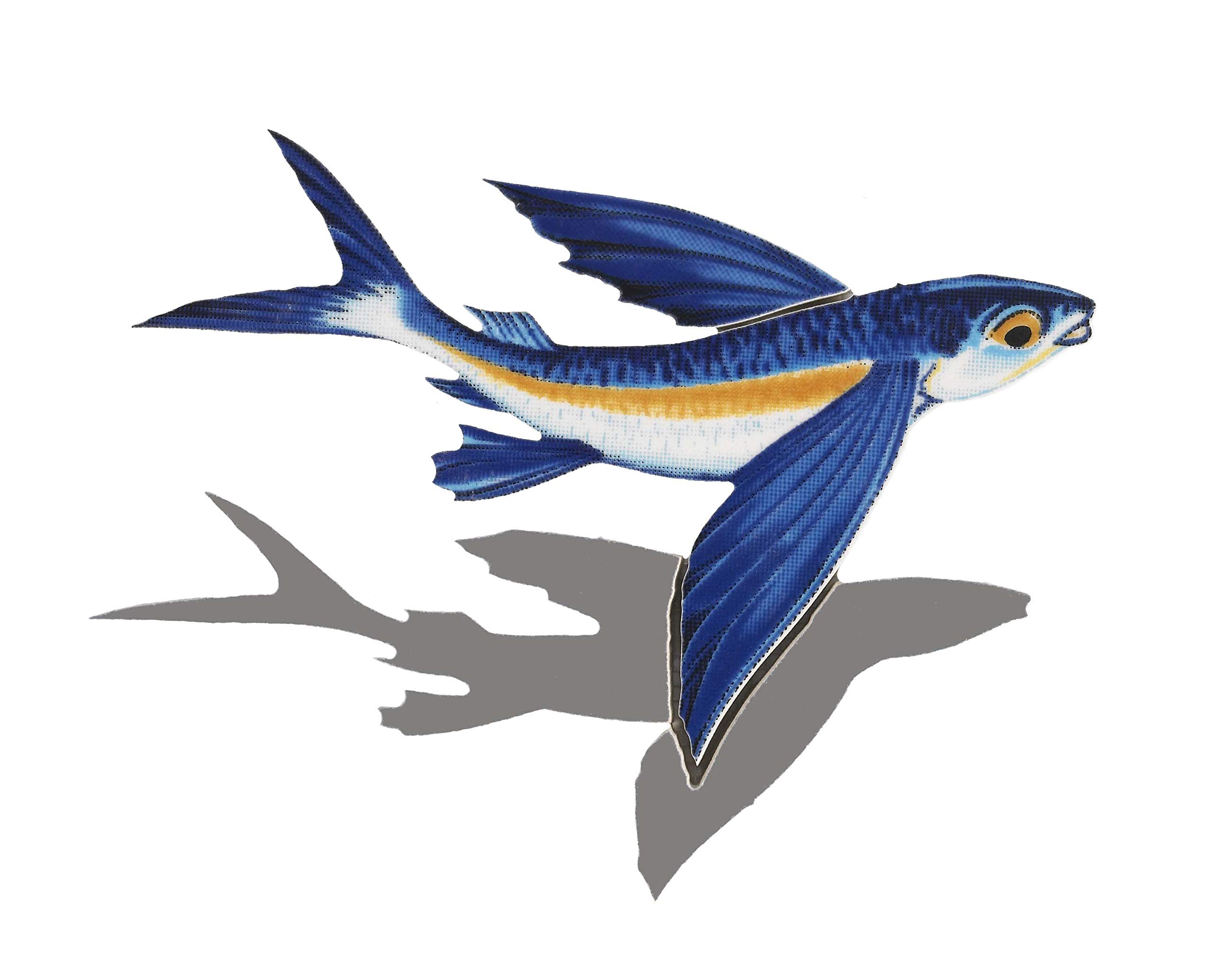 Flying Fish B Porcelain Swimming Pool Mosaic (8