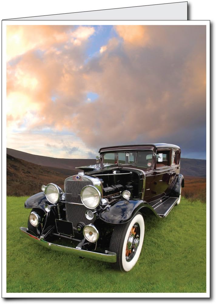VictoryStore Jumbo Greeting Cards: Giant Birthday Card (Classic Car), 2 feet x 3 feet card with envelope