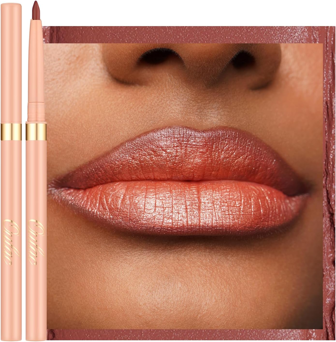 Waterproof Lipliner Pencil - Smooth and Creamy, Retractable Lip Makeup for Precision Application, Vegan & Cruelty-Free, LL05 Seductive