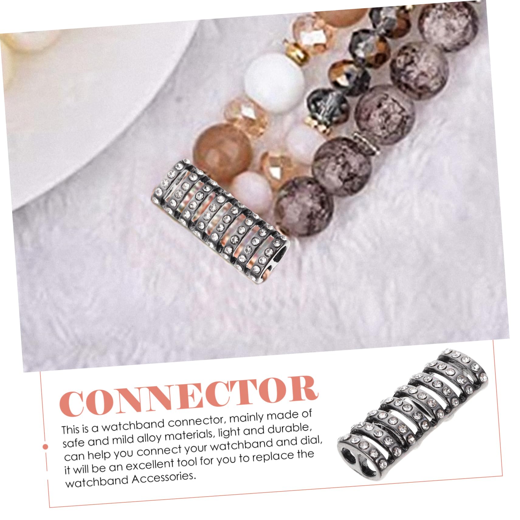 Uonlytech 30 Pièces Bracelet Connecteur Montre Ceinture Connecteur Délicat Montre Connecteur Bracelet De Adaptateur Bling Adaptateur Remplaçable Connecteur Le