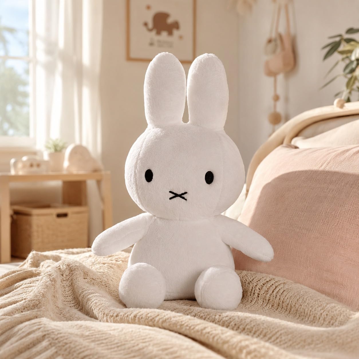Cute White Bunny Plush Soft Toy for Kids & Babies | Ultra Soft Stuffed Rabbit Teddy | Huggable Plush Doll for Birthday Gift, Nursery & Bedroom Decor-image-6