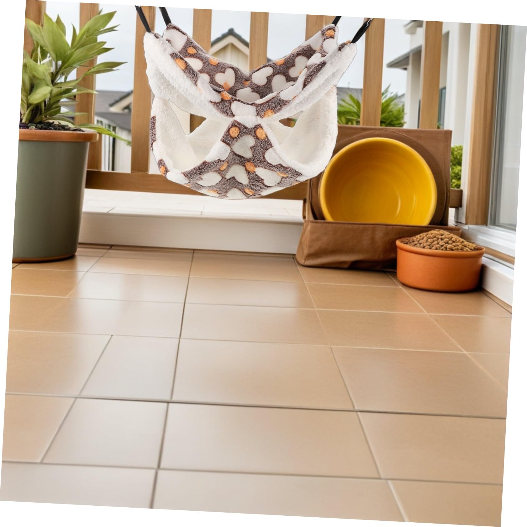 YARNOW 3 Pezzi Accessori per Gabbia Furetti e Animali Tana Sospesa Calda per Criceti per Cincillà e Tunnel per Ratti Nido e Lavabile per Habitat Multifunzionale