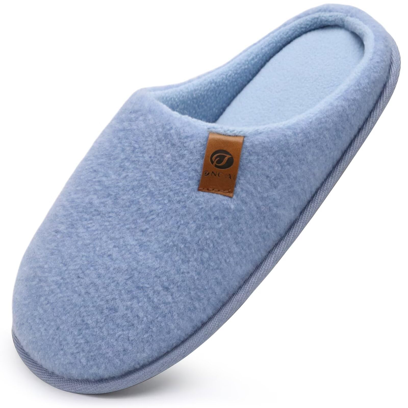 ONCAI Pantofole da Uomo Invernali, Comoda Memory Foam Calde Scarpe da Casa in Lana Con Suola Antiscivolo Taglia 40-49 EU