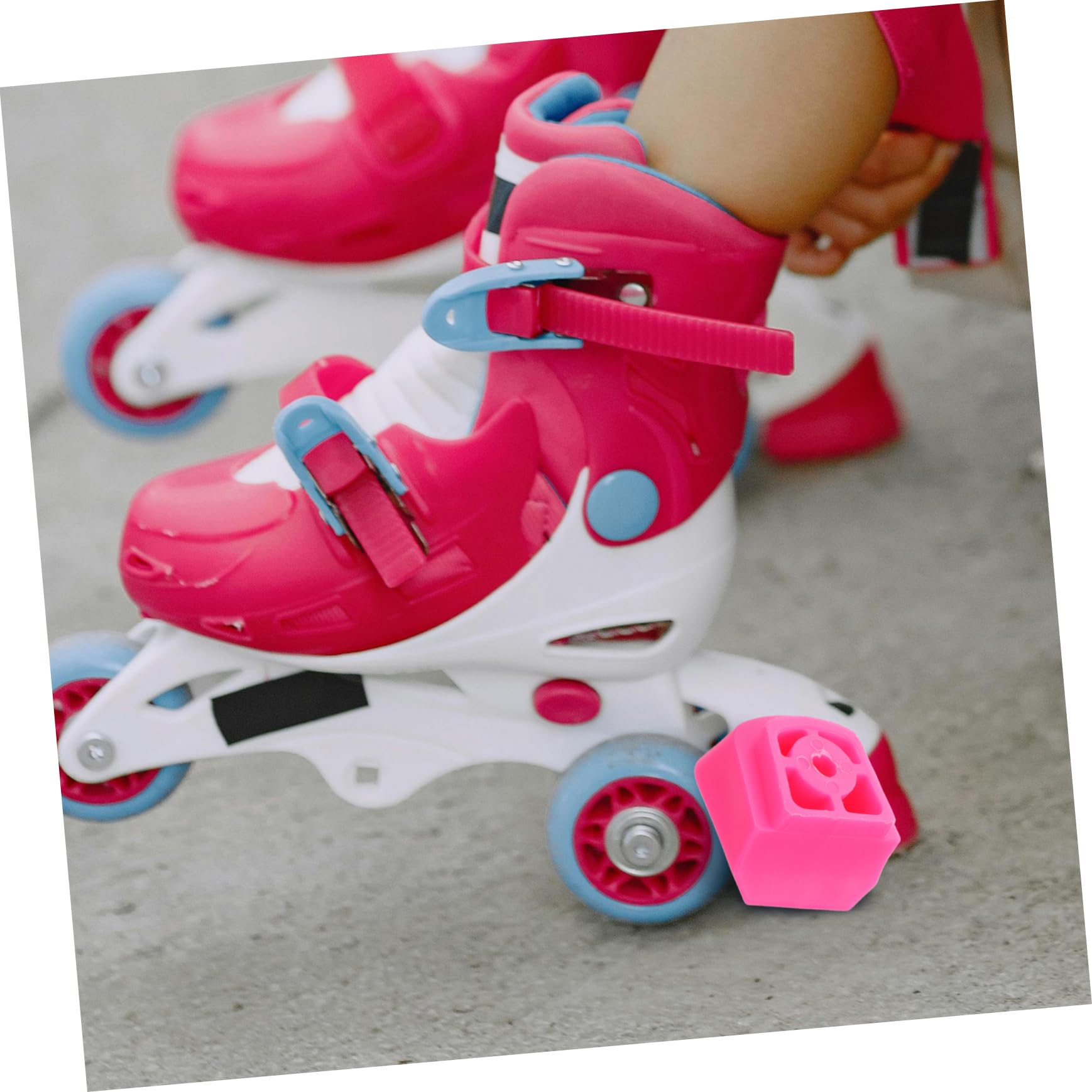 Bloque De Freno para Patines De Niño Niña Almohadillas Antideslizantes De Goma Reemplazos De Freno para Patines De Línea Accesorios De Seguridad para Patinaje Infantil