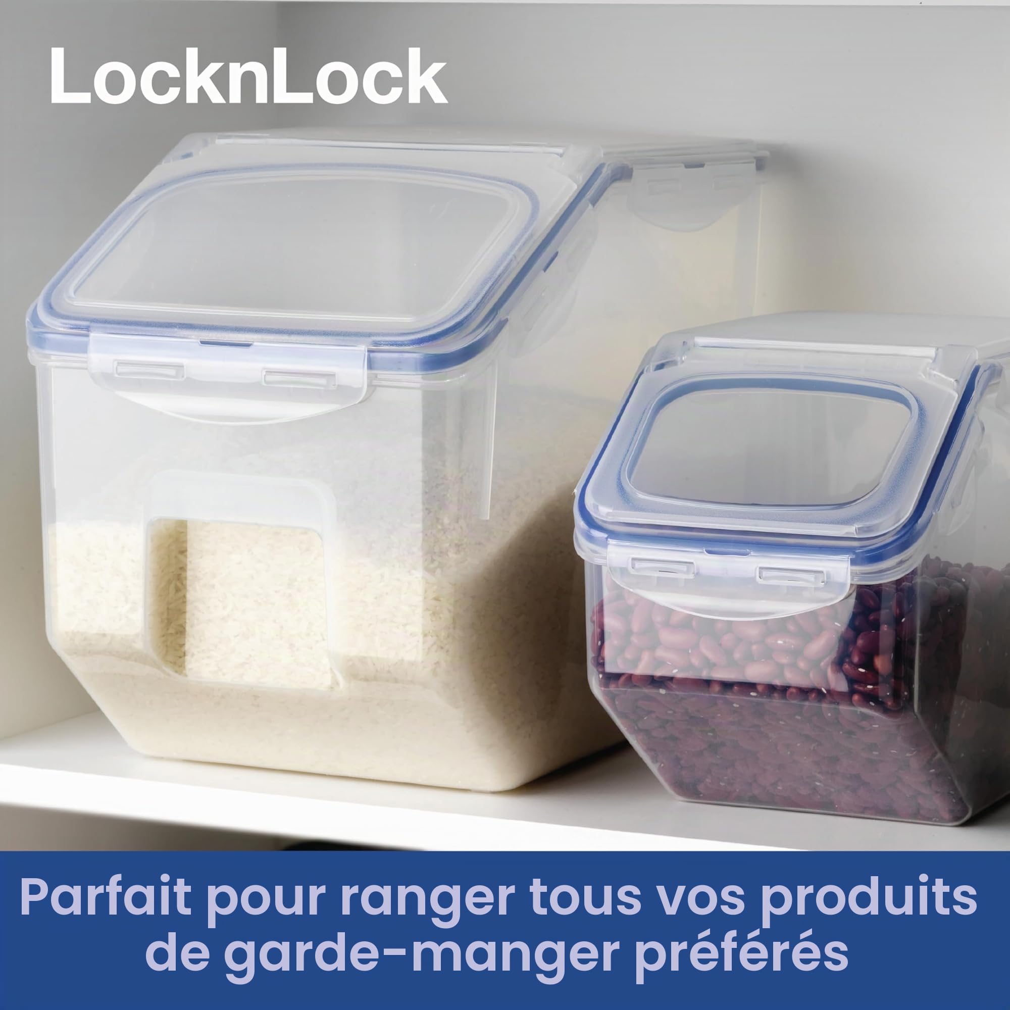 Lock & Lock HPL510 Boite de conservation multi-fonctions Kitchen Caddy 12 l