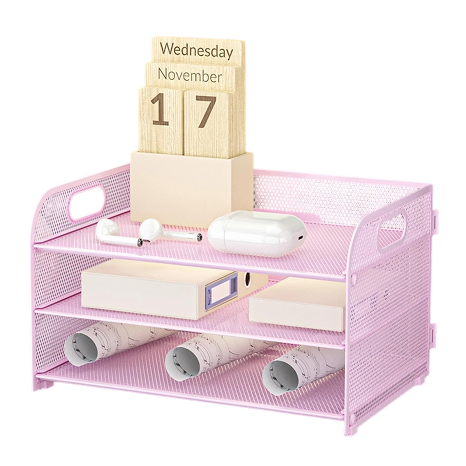 XAGMODSHN 3 Tiers Filing Trays Desk Organiser Document Sorter Rack File Holders Paper Organiser File Supplies Filing Trays