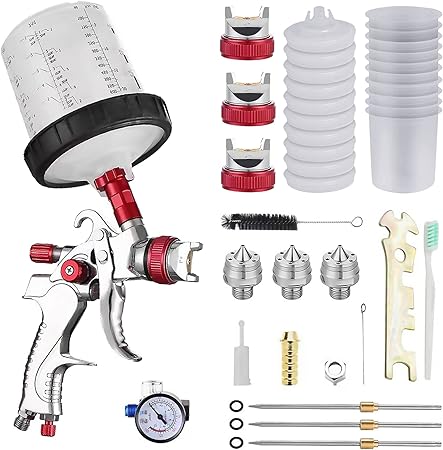 SPTA Druckluft-Reinigungspistole Für Auto-Innenraum - Staubbläser Mit Düse Für Berührungslose Reinigung