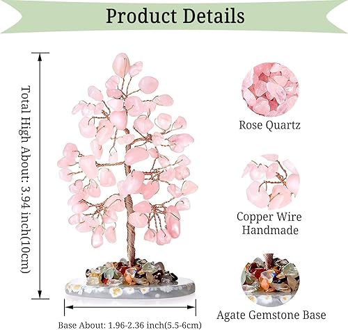 Miniatura 2 de Árbol de la vida de chakras, árbol de cristal para energía positiva y árbol de dinero de cristales, decoración de Feng Shui, piedras de chakras,