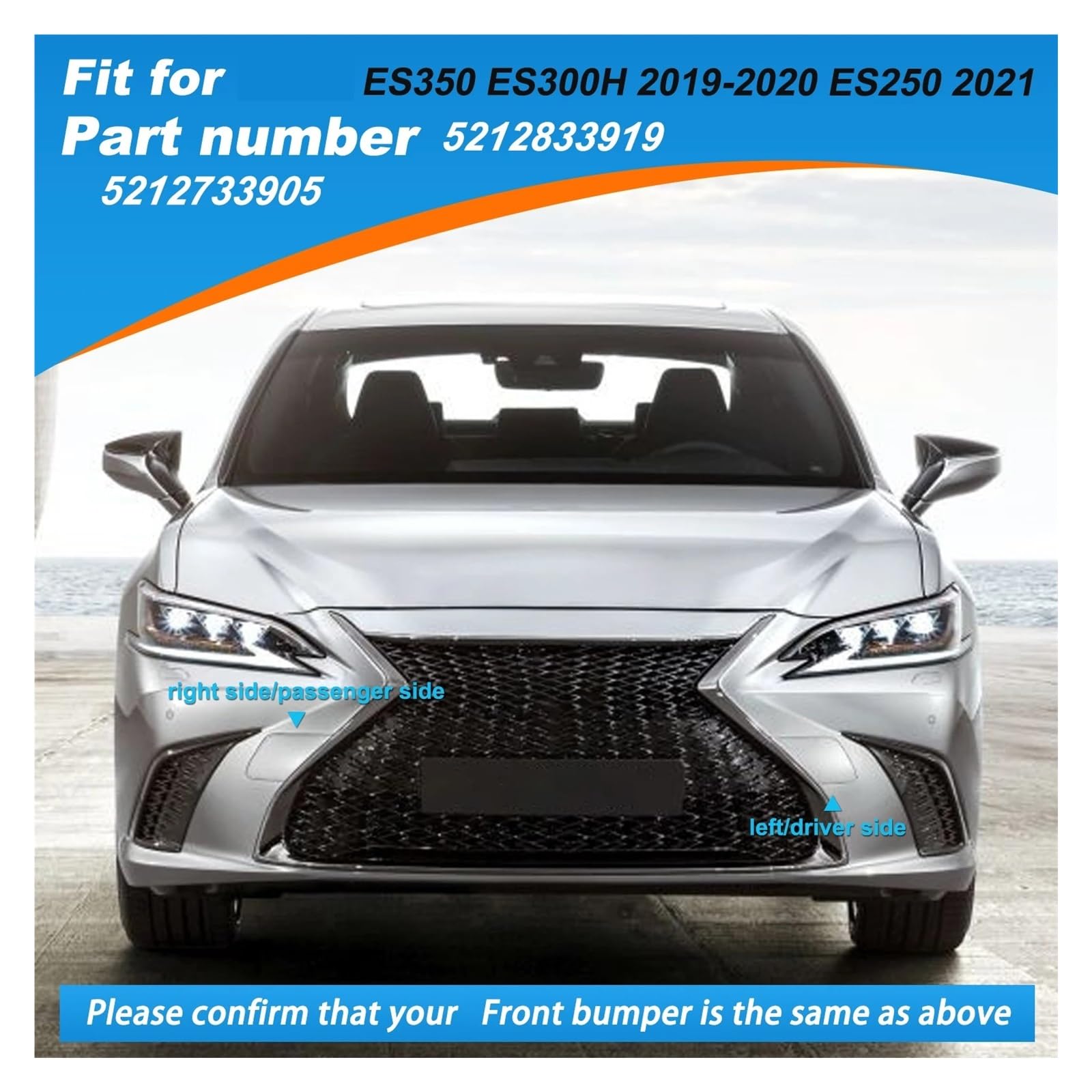 Tappo Coprigancio Di Traino Paraurti Anteriore Per Lexus ES350 ES300H 2019-2020 ES250 2021 5212833919 5212733905 Coprigancio Di Traino Copri Traino(Blu,Left side)