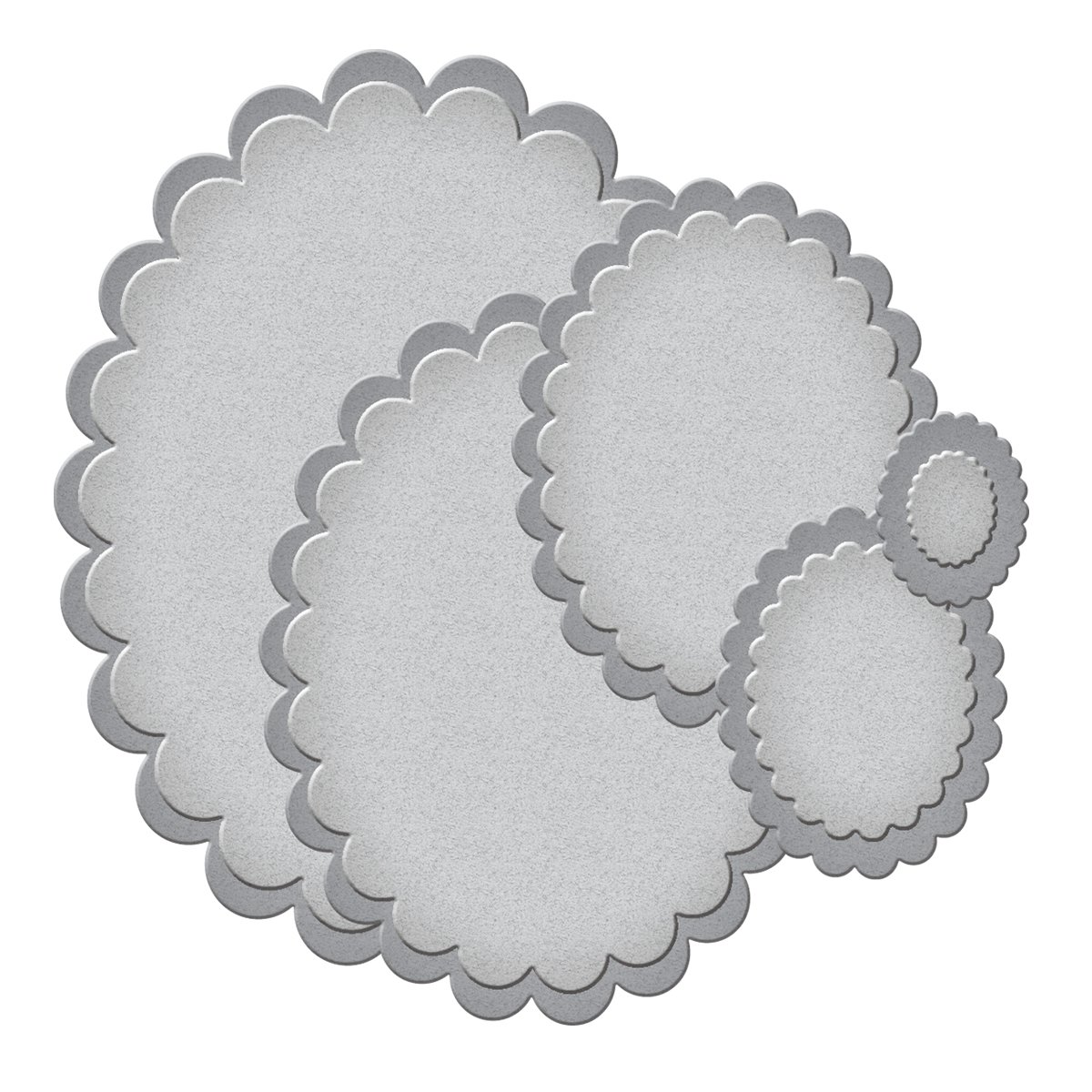 Spellbinders S4-113 Nestabilities Small Classic Scalloped Ovals Die Template