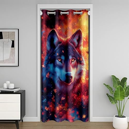 Miniatura 17 de Manfei Cortina de puerta musical negra con notas musicales para puerta de armario, cortinas opacas para puerta de armario, cortinas opacas para