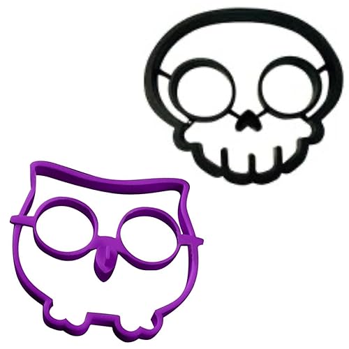 Cherion Silicone Owl & Skull Egg Rings