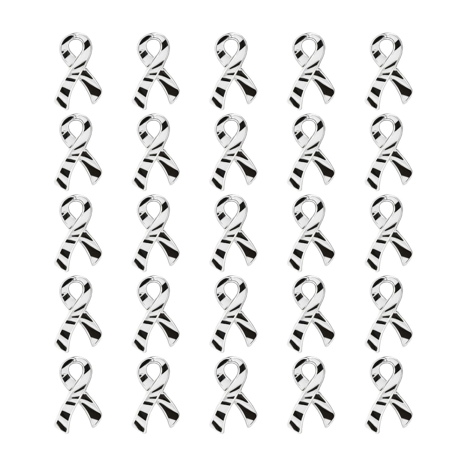 Ribbon Pins 1/5/25/100 for Cancer &amp; Disease Awareness - Various Causes - Bulk Quantities Available for Support Groups and Fundraising
