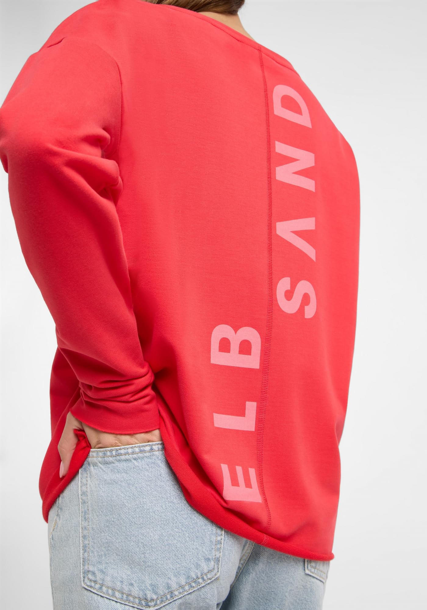 Elbsand Damen Sweatshirt ESWRiane Rundhalsausschnitt, leicht kastige Schnittform