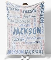 Vista 55 de OLIVE OLIVIA Mantas personalizadas para niños con nombres, mantas personalizadas con nombre para adultos, manta personalizada, regalo para Nombre