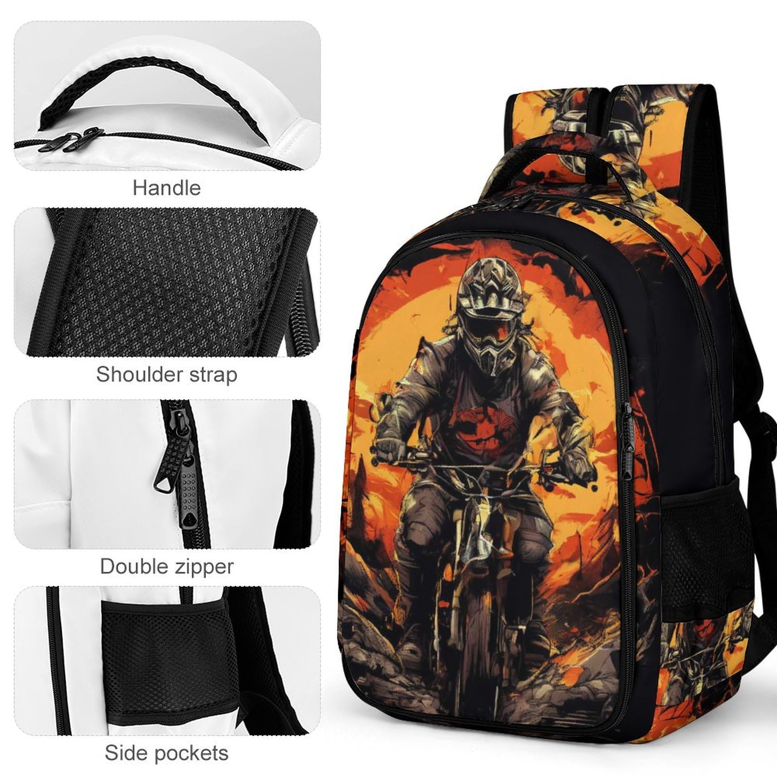 Motocicletas Mochilas Para Niños Niñas Mochilas De Escuela Secundaria Bicicleta De Montaña Mochila Para Junior Elementary Mochila