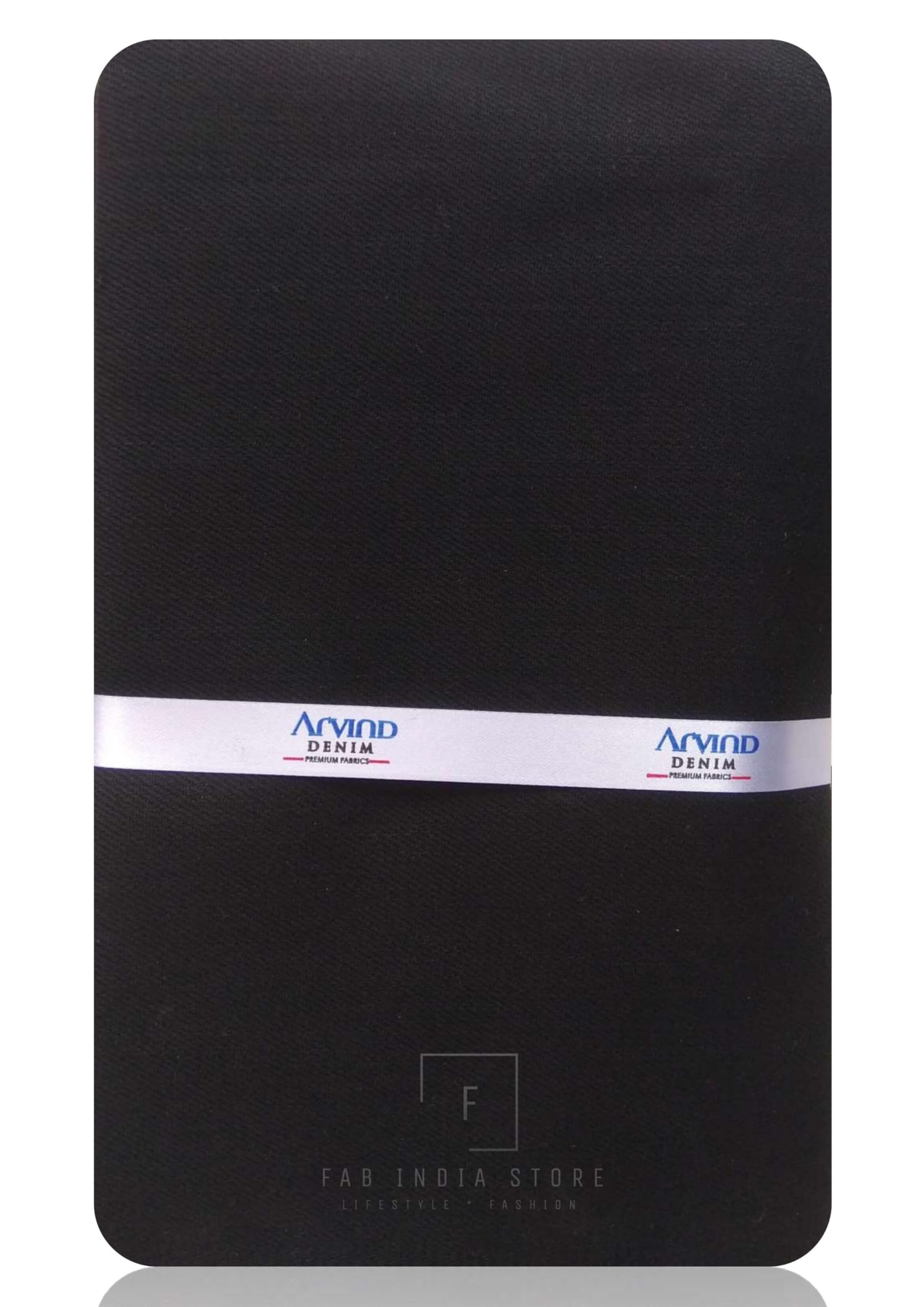 Men's and Women's Denim Fabric Blac Unstitched Cotton Stretchable Jeans Cloth (Black 1.30 Meter, Free Size)-image-49