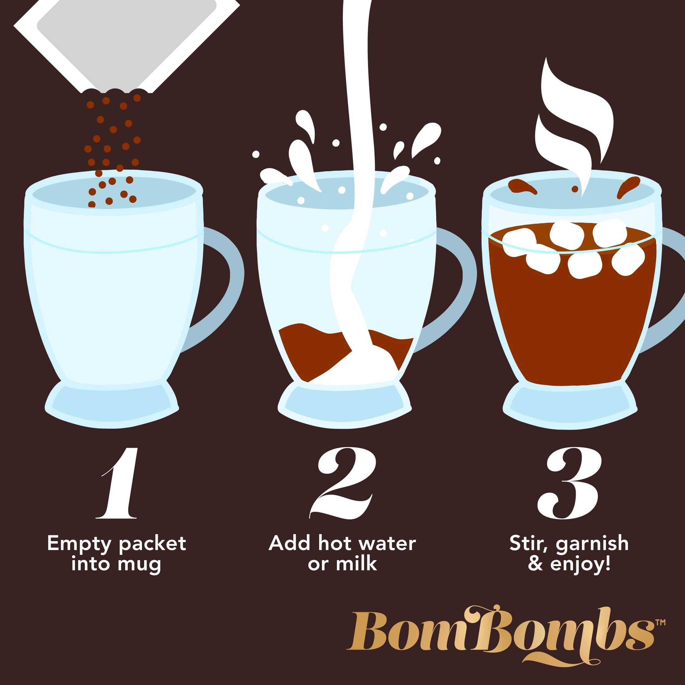 Set regalo di mini cioccolata calda BomBombs in confezione marrone esclusiva, i gusti dessert includono Rocky Road, Cookie Butter, Pumpkin Pie e altro, set da 12