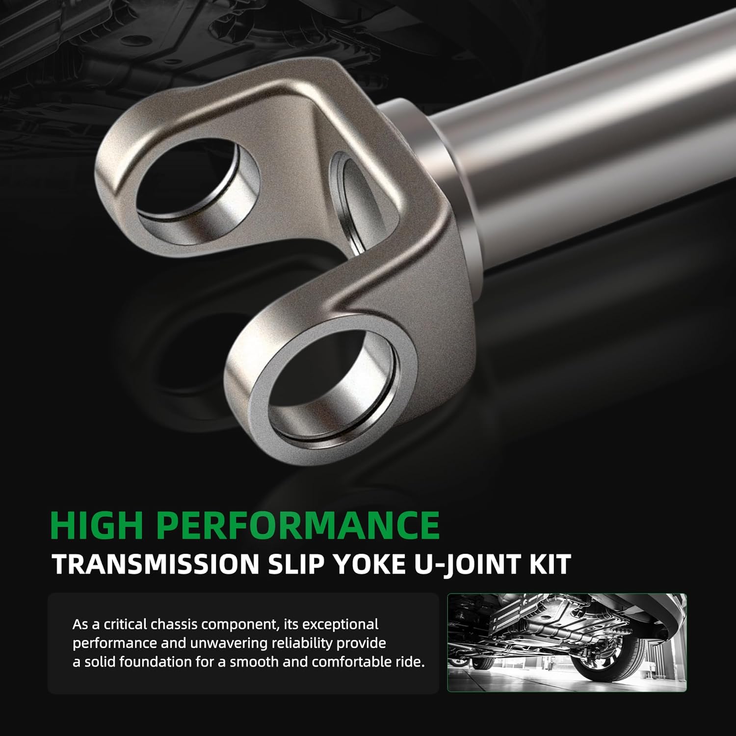 3-3-6081X Transmission Slip Yoke 1350 Series+5-460X U-Joint Kit,Fit for Turbo 350 TH-350 T56 T375 T-5 T-10 4L65E 4L60E,for GM Drive Shaft 1350 Series 27 Spline Manual Transmissions