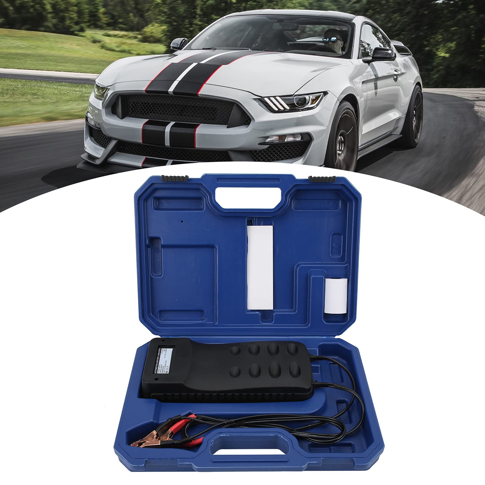 Tester Batteria Auto 12V/24V BT900 LCD con Analizzatore di di Ricarica e Stampante Controllo AGM EFB GEL Avviamento e Carica