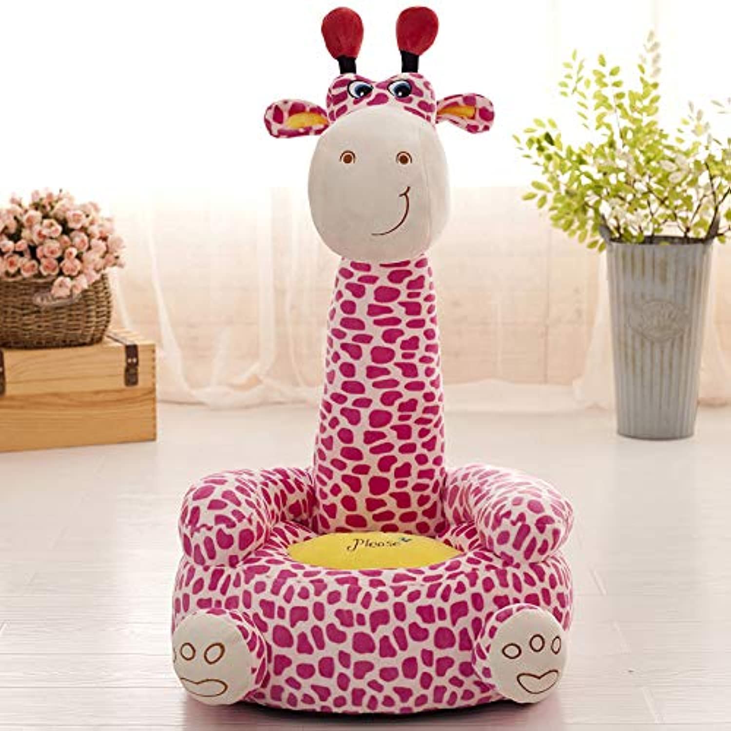 AUS Kids Non-slip Animal Design Sofa Chair (Pink)