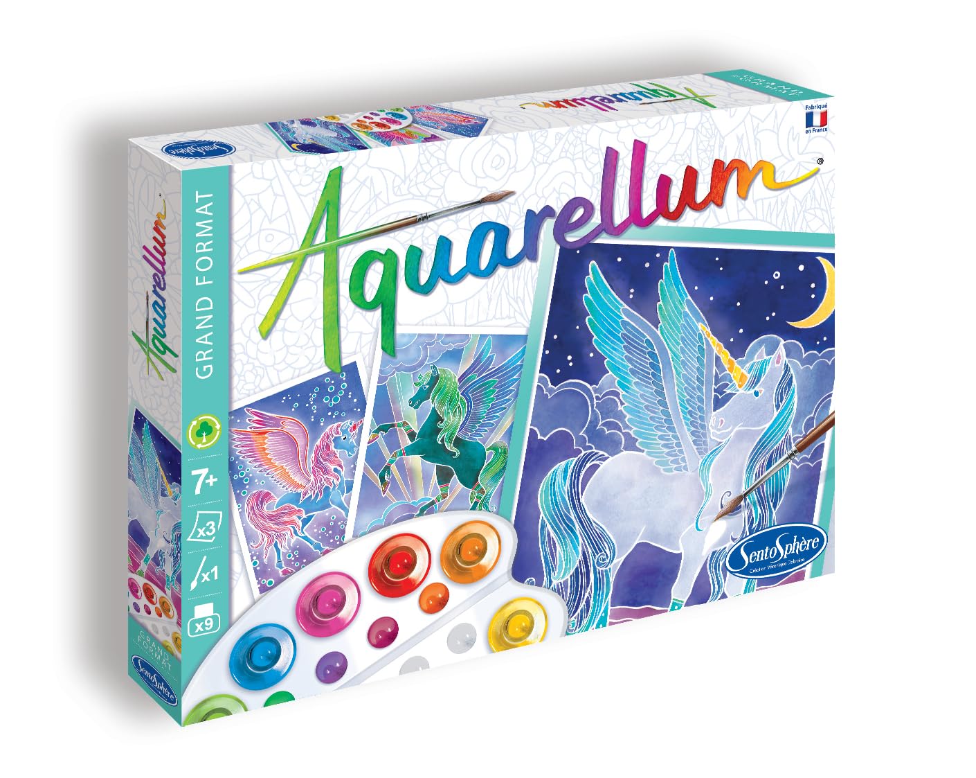 Coffret Aquarellum Dauphins - kit peinture Sentosphère Coffret Aquarellum Dauphins - kit peinture Sentosphère