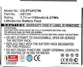 XSPLENDOR 3.7V Replacement Battery for Cisco U32120, U32120W, U32120B, FlipVideo, U3120, Flip Video, Flip Video UltraHD 8GB, Flip Ultra HD PN ABT2W 1100mAh