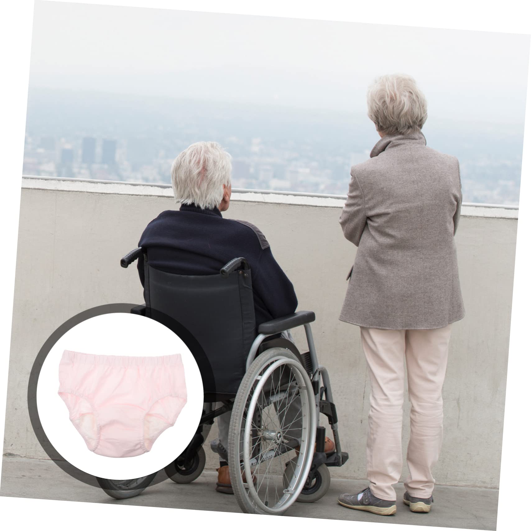 GOOHOCHY Reusable Diaper Washable Urinary Underwear Waterproof Design for Adults