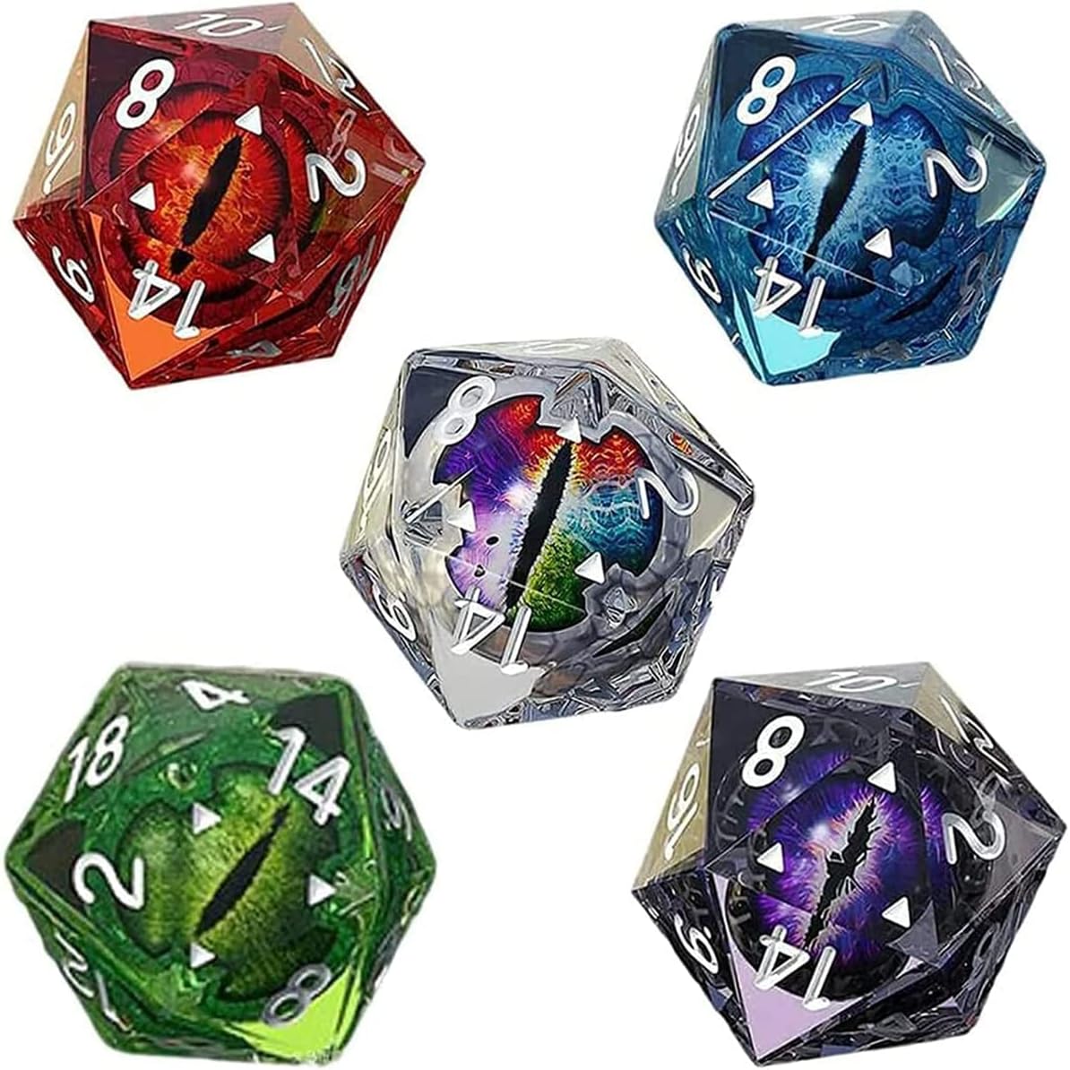 Lifelike Dragon Eye Dice, Demon Eye Dragon Eye Dice,Shinny